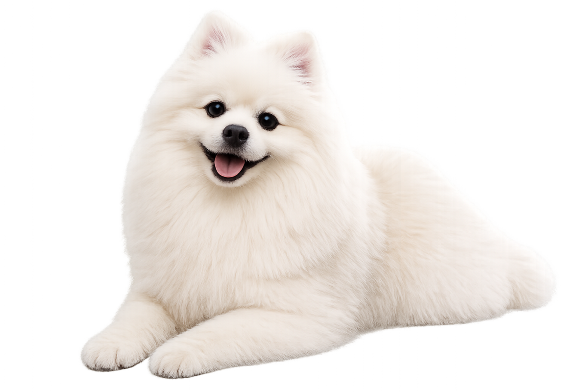 White emotional support dog