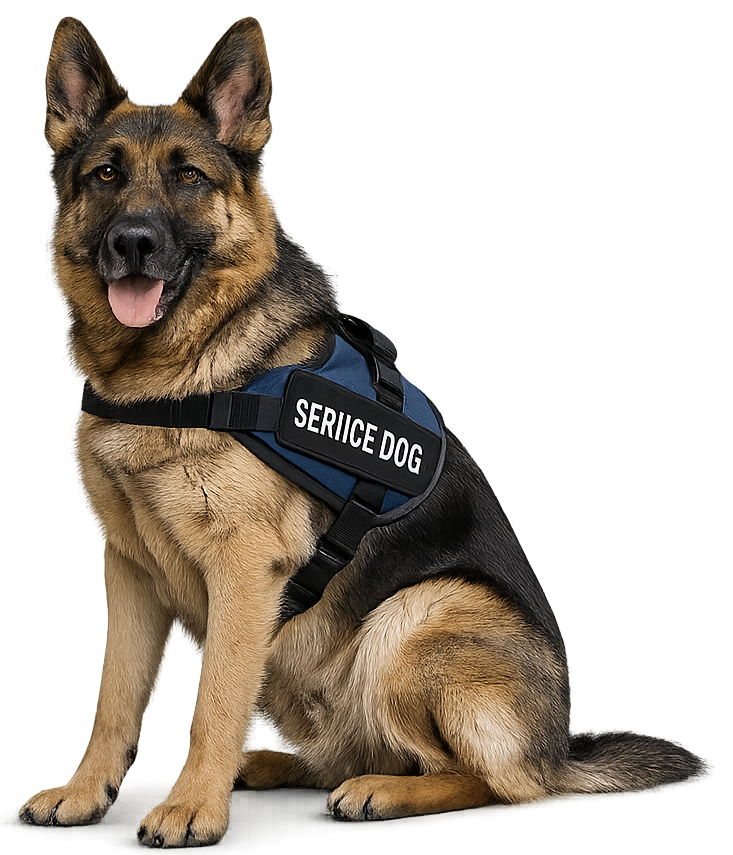 Trained service dog